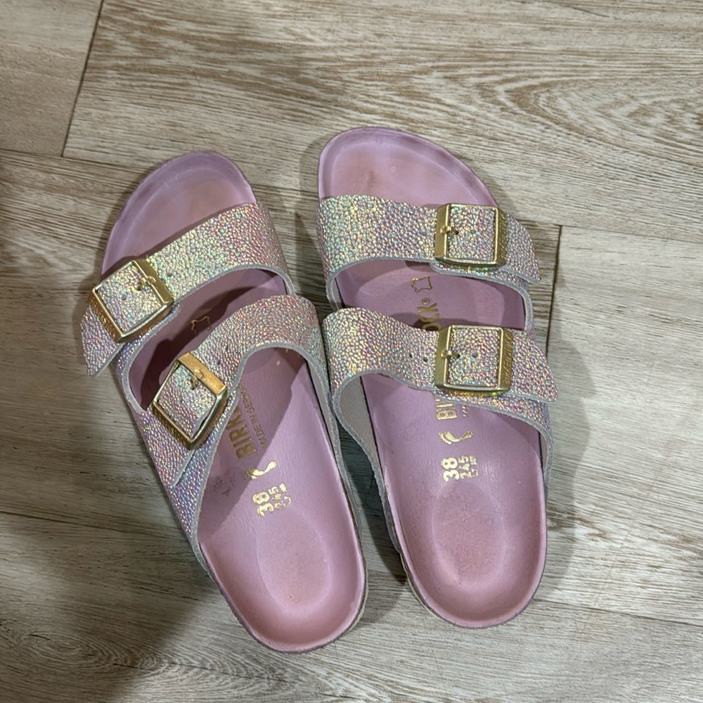 Iridescent Birkenstock Arizona